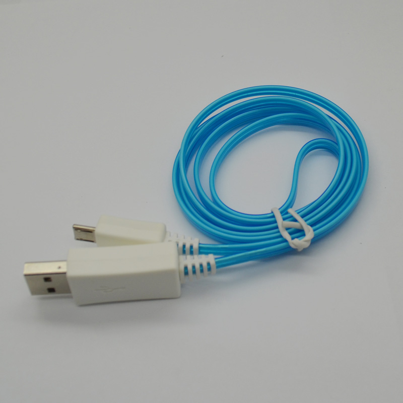 New light-emitting cable for samsung-micro 1m blue